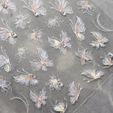 Rhinestone Nail Sticker - Laser Butterfly